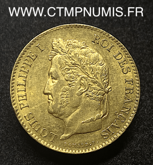 ,40,FRANCS,OR,LOUIS,PHILIPPE,1832,A,PARIS,TTB,