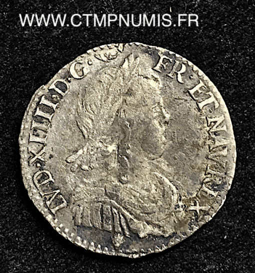 ,LOUIS,XIV,1/12,ECU,ARGENT,1853,M,TOULOUSE,