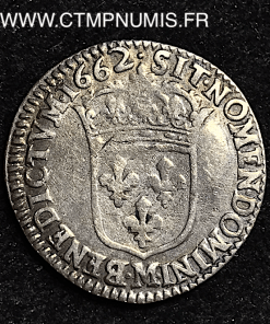 ,LOUIS,XIV,1/12,ECU,ARGENT,1662,M,TOULOUSE,