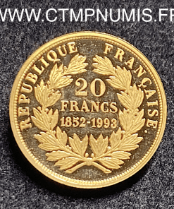 ,MONNAIE,20,FRANCS,OR,LOUIS,NAPOLEON,BONAPARTE,1852,1993,SPL,