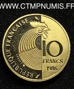 ,MONNAIE,10,FRANCS,SCHUMAN,OR,1986,SPL,