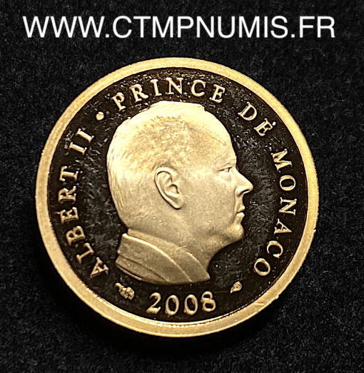 ,MONNAIE,MONACO,20,EURO,OR,ALBERT,II,2008,