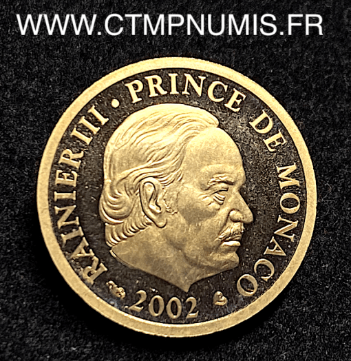 ,MONNAIE,MONACO,20,EURO,OR,RAINIER,III,2002,