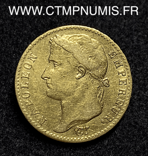 ,MONNAIE,EMPIRE,20,FRANCS,OR,NAPOLEON,EMPEREUR,LES,CENT,JOURS,1815,A,PARIS,