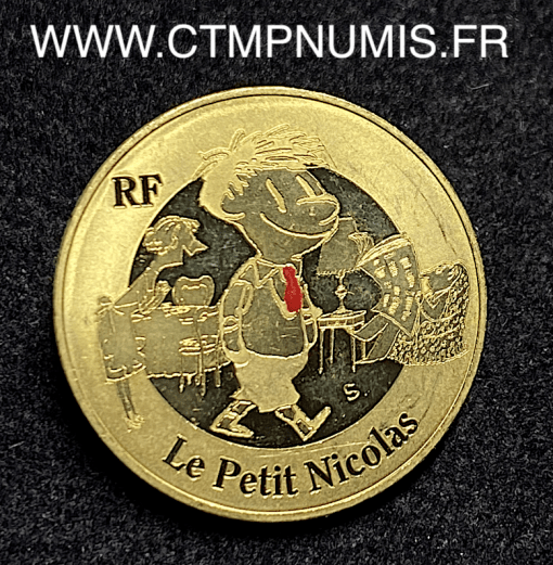 ,MONNAIE,FRANCAISE,50,EURO,OR,LE,PETIT,NICOLAS,BICOLORE,2014,