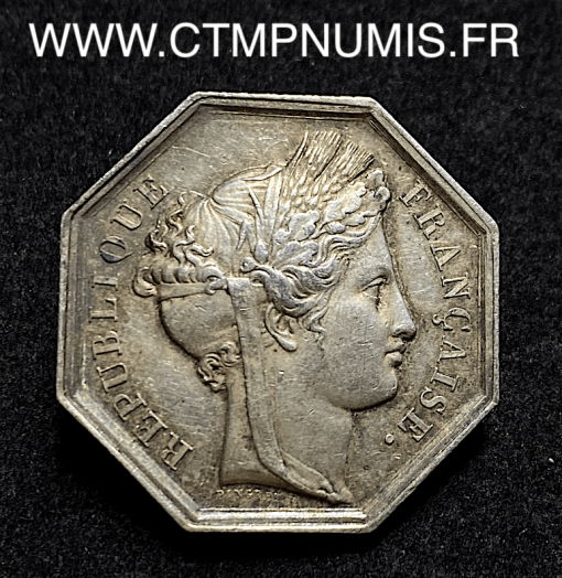 ,JETON,ARGENT,ARTS,CARCASSONNE,1836,AUDE,