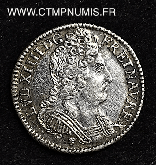 ,LOUIS,XIV,1/10,ECU,3,COURONNES,1711,TOULOUSE,