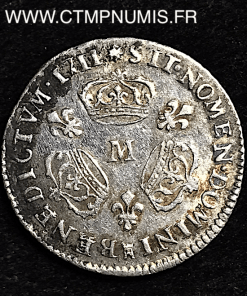 ,LOUIS,XIV,1/10,ECU,3,COURONNES,1711,TOULOUSE,