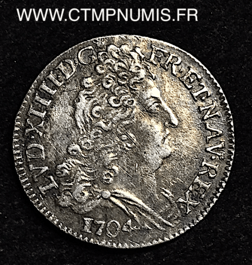 ,LOUIS,XIV,10,SOLS,AUX,INSIGNES,1704,TOULOUSE,