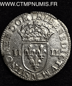 ,MONNAIE,ROYALE,LOUIS,XIV,1/4,ECU,ARGENT,1644,M,TOULOUSE,