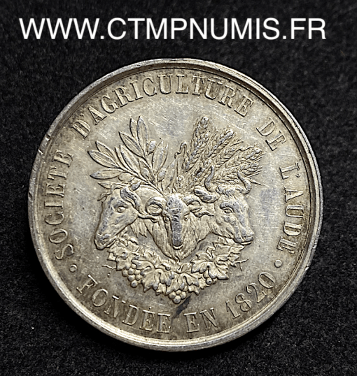 ,JETON,ARGENT,NAPOLEON,III,1820,AUDE,