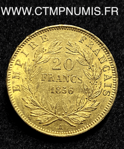 ,MONNAIE,20,FRANCS,OR,NAPOLEON,III,1856,PARIS