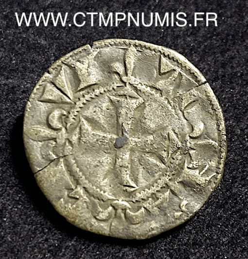 ,ROYALE,,PHILIPPE,III,DENIER,ARGENT,TOULOUSE,
