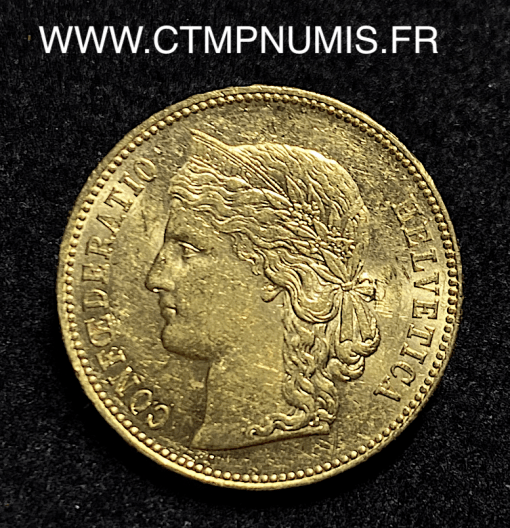 ,MONNAIE,SUISSE,20,FRANCS,OR,HELVETIA,1894,B,BERNE,SUP,