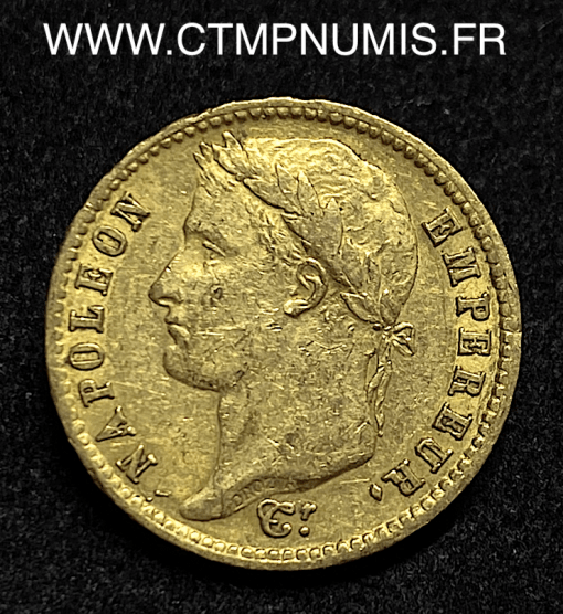 ,20,FRANCS,OR,NAPOLEON,I°,EMPIRE,1809,PARIS,