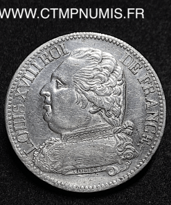 ,5,FRANCS,ARGENT,LOUIS,XVIII,1814,M,TOULOUSE,