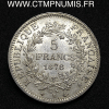 ,5,FRANCS,ARGENT,HERCULE,1878,K,BORDEAUX,