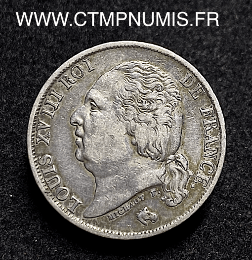 ,1,FRANCS,ARGENT,LOUIS,XVIII,1819,Q,PERPIGNAN,