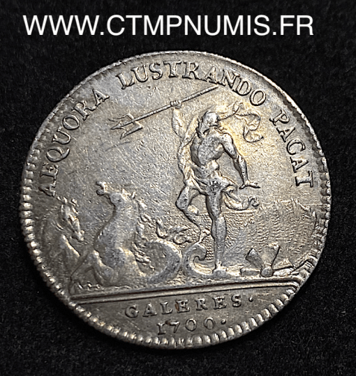 ,JETON,ARGENT,LOUIS,VENDOME,1700,GALERES,