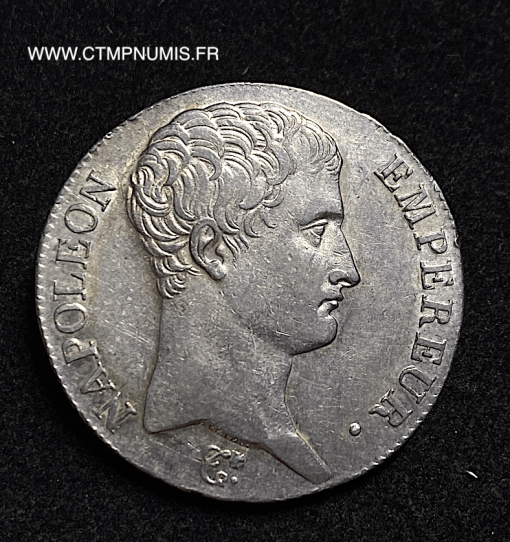 ,MONNAIE,5,FRANCS,ARGENT,NAPOLEON,I°,EMPEREUR,TETE,NUE,1807,M,TOULOUSE,REPUBLIQUE,