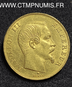 ,MONNAIE,50,FRANCS,OR,NAPOLEON,III,TETE,NUE,1859,BB,STRASBOURG,