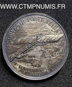 ,JETON,ARGENT,AVIATION,CIRCUIT,ANJOU,1912,