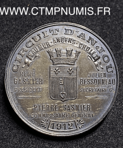 ,JETON,ARGENT,AVIATION,CIRCUIT,ANJOU,1912,