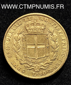 ,ITALIE,20,LIRE,OR,1847,SANS,MARQUE,ATELIER,