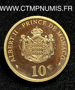 ,MONNAIE,MONACO,10,EURO,OR,ALBERT,II,2005,
