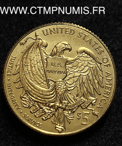 ,MONNAIE,ETATS,UNIE,5,DOLLAR,OR,US,MARSHAL,2015,