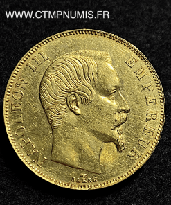 ,MONNAIE,EMPIRE,50,FRANCS,OR,NAPOLEON,III,TETE,NUE,1857,PARIS,