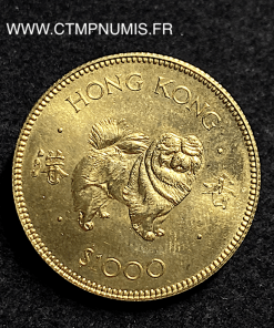 ,ASIE,HONG,KONG,1000,DOLLAR,OR,CHIEN,1982,