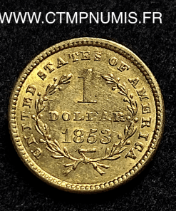 ,MONNAIE,ETATS,UNIS,1,DOLLAR,OR,LIBERTY,1853,