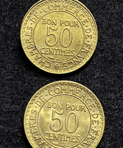 ,50,CENTIMES,CHAMBRES,COMMERCE,1921,1926,