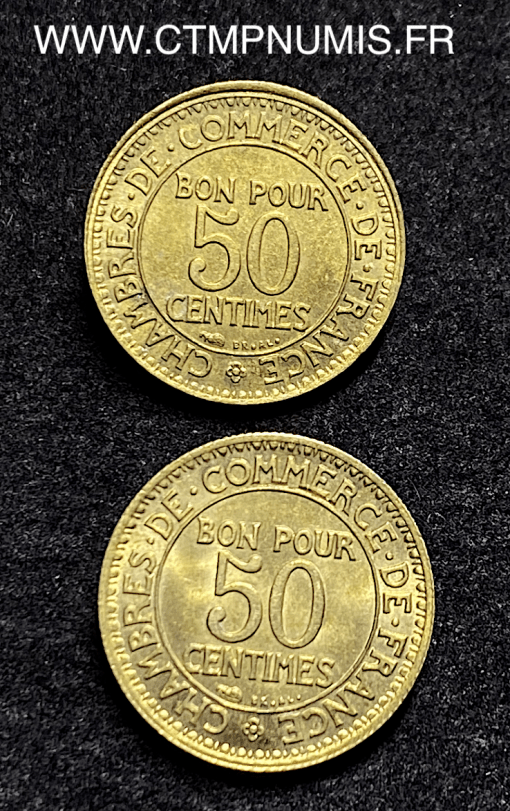 ,50,CENTIMES,CHAMBRES,COMMERCE,1921,1926,