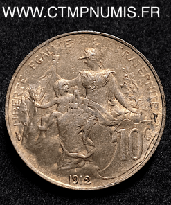 ,MONNAIE,10,CENTIMES,DANIEL,DUPUIS,1912,