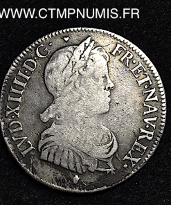 ,LOUIS,XIV,1/4 ECU,ARGENT,1647,M,TOULOUSE,