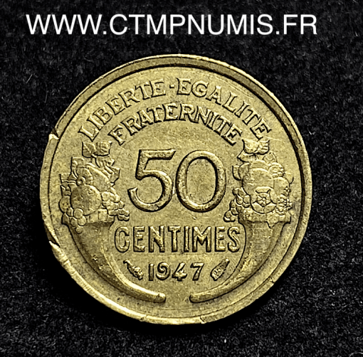 ,50,CENTIMES,MORLON,BRONZE,ALUMINIUM,1947,