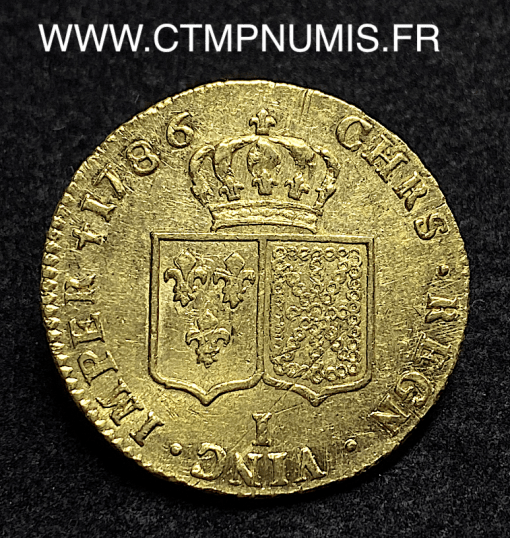 ,LOUIS,XVI,DOUBLE,LOUIS,OR,1786,I,LIMOGES,