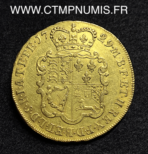 ,GRANDE,BRETAGNE,GEORGES,II,1729,5,GUINEE,OR,