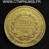 ,MONNAIE,AUTRICHE,100,COURNNE,OR,1923,