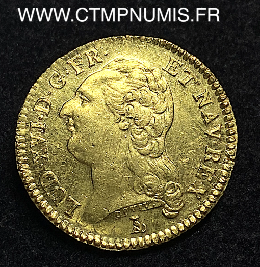 ,LOUIS,XVI,LOUIS,OR,AU,BUSTE,NU,1786,T,NANTES,