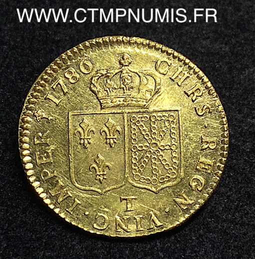 ,MONNAIE,ROYALE,LOUIS,XVI,LOUIS,OR,AU,BUSTE,NU,1786,T,NANTES,