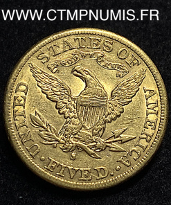 ,ETATS,UNIS,5,DOLLAR,OR,LIBERTY,1886,S,