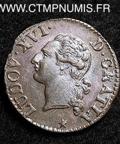 ,MONNAIE,ROYALE,LOUIS,XVI,LIARD,1790,W,LILLE,