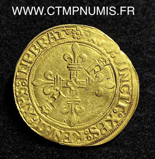 ,MONNAIE,ROYALE,FRANCOIS,I°,ECU,OR,SOLEIL,DAUPHINE,GRENOBLE,