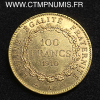 ,100,FRANCS,OR,GENIE,III°,REPUBLIQUE,