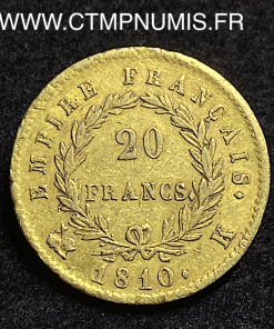 ,20,FRANCS,OR,NAPOLEON,I,1810,K,BORDEAUX,