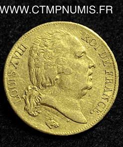 ,20,FRANCS,OR,LOUIS,XVIII,1817,BAYONNE,