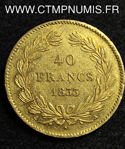 ,40,FRANCS,OR,LOUIS,PHILIPPE,I°,1833,A,PARIS,